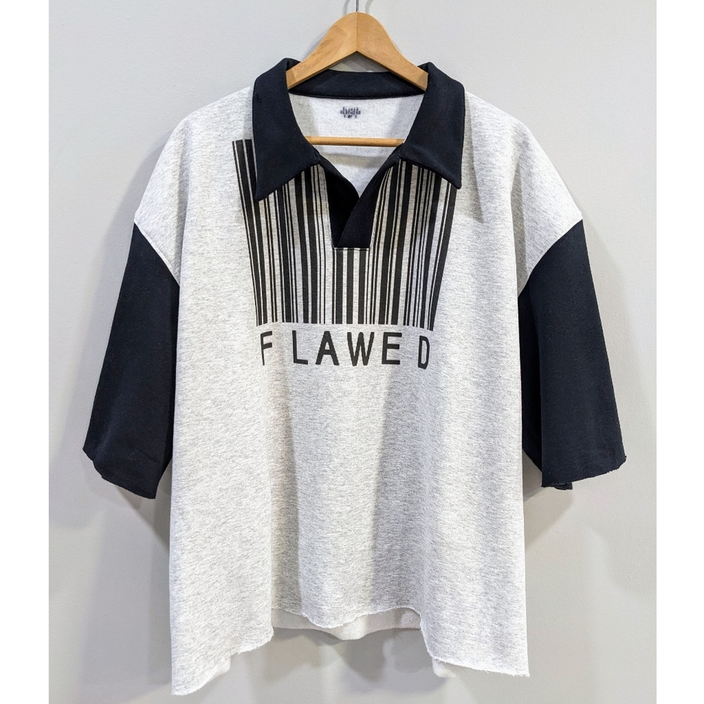 Flawed Oversized Polo Shirt (Chest 47-49″)